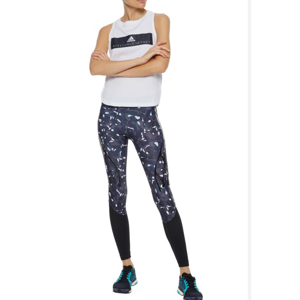 Adidas X Stella McCartney Run Sprintweb Leggings Navy Black Size XS - Picture 3 of 11